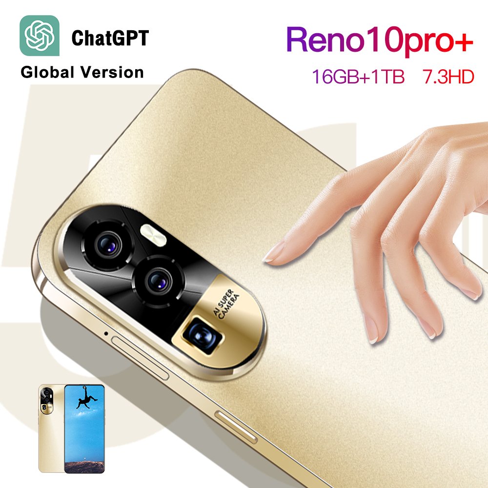 2024 Factory Directly Sell Reno 10 Pro 16GB + 1TB smartphone 5G Telefonos Movile Usados 3G & 4G cellphone